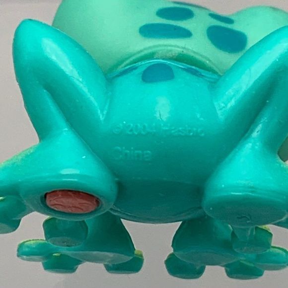 LPS Blue Green Spotted Frog Purple Eyes #155 Littlest Pet Shop 2004 Rainforest - Picture 8 of 8